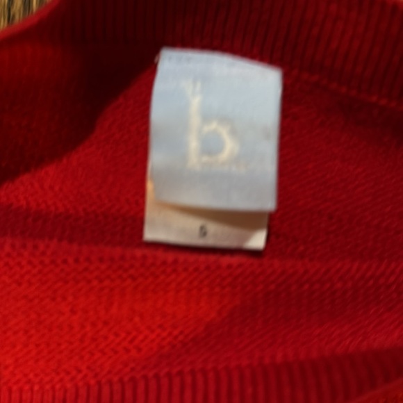Bella bliss girls boatneck red sweater with bow detail at waist sizes 5 & 8 NWOT - Picture 3 of 4